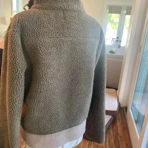 EVIDNT FAUX SHEARLING & SUEDE WARM JACKET SMALL - Picture 5 of 8